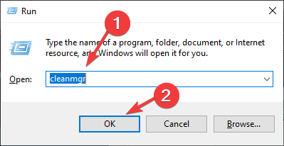 Clean your disk using cleanmgr