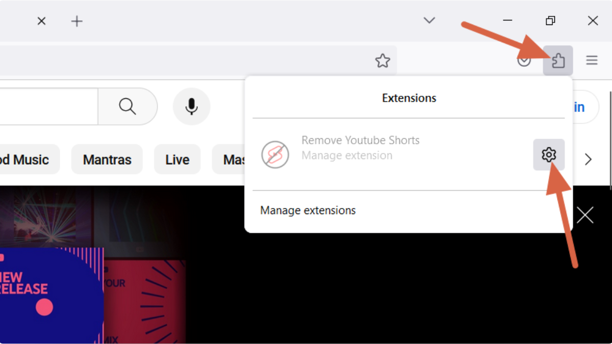 Configure Remove YT Shorts on Firefox