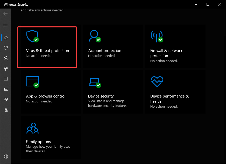 Perform virus and malware scans