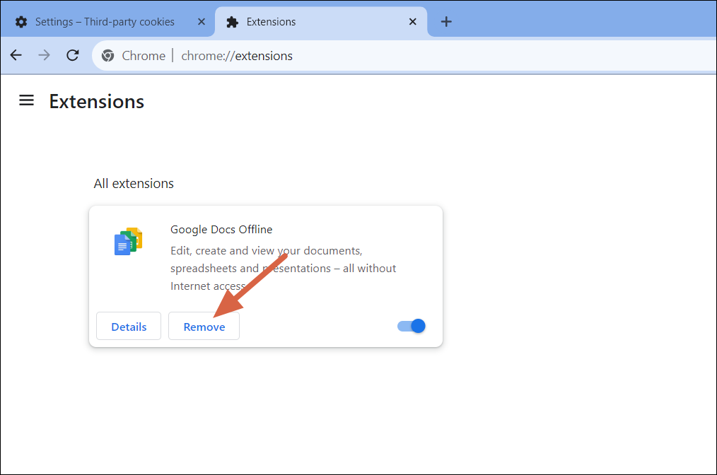 Remove a Extension from Chrome