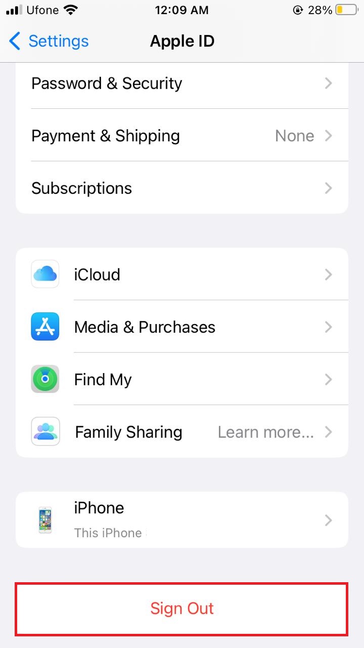 Sign Out of iCloud Without Password