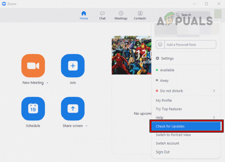Update the Zoom Client to the Latest Build