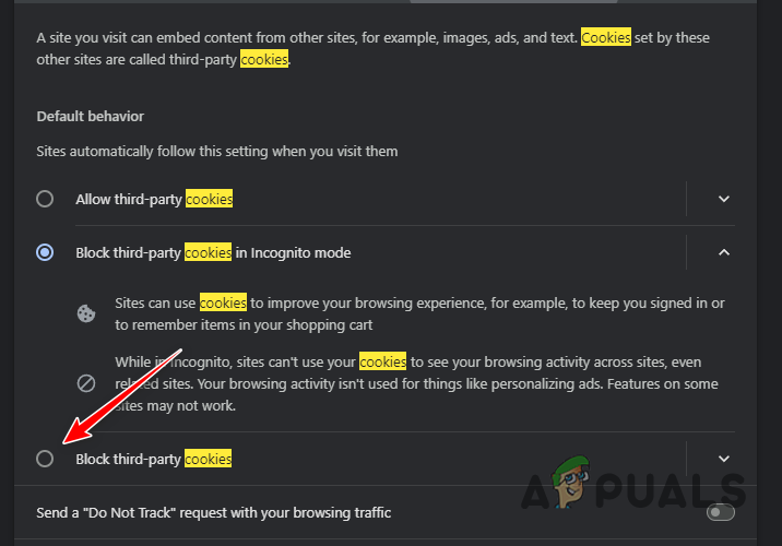 Allowing Third-Party Cookies