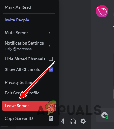 Leaving a Discord Server