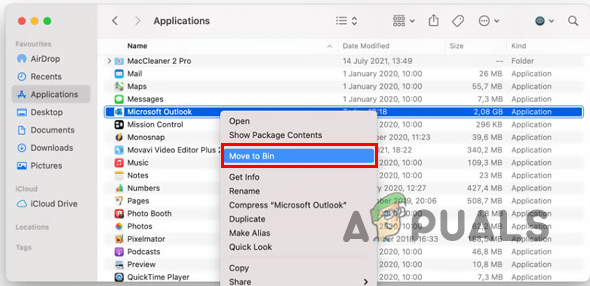 Removing Microsoft Outlook from macOS