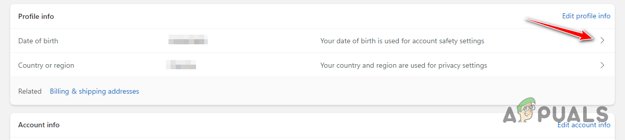 Updating Date of Birth