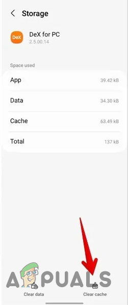 Clearing DeX for PC Cache