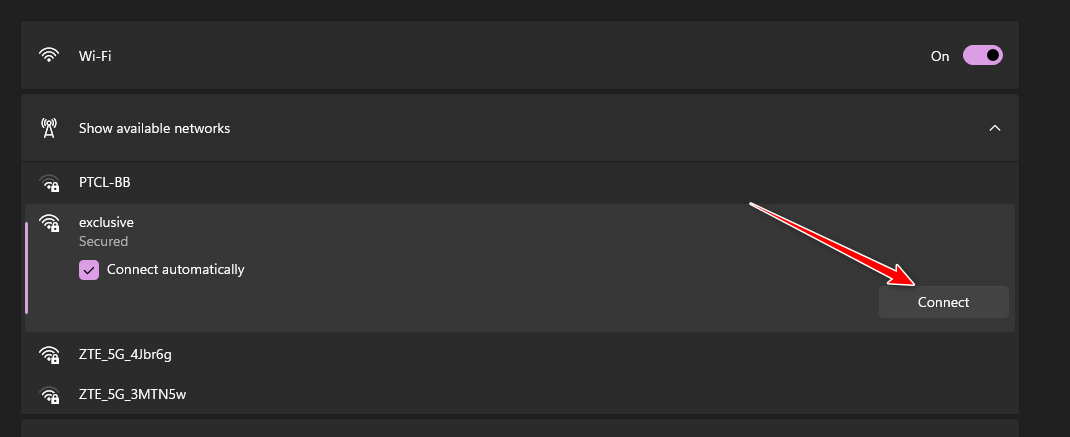 Connecting to WiFi Network