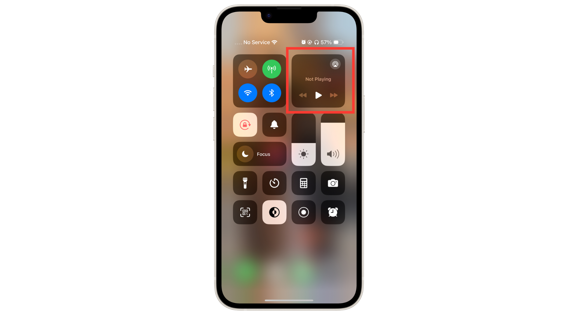 Tap and hold on Music Widget