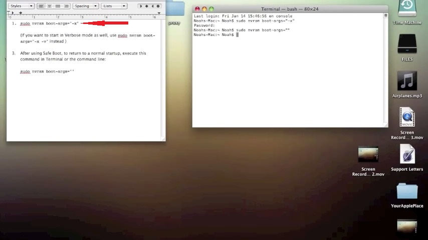 Open Terminal, and type in this command