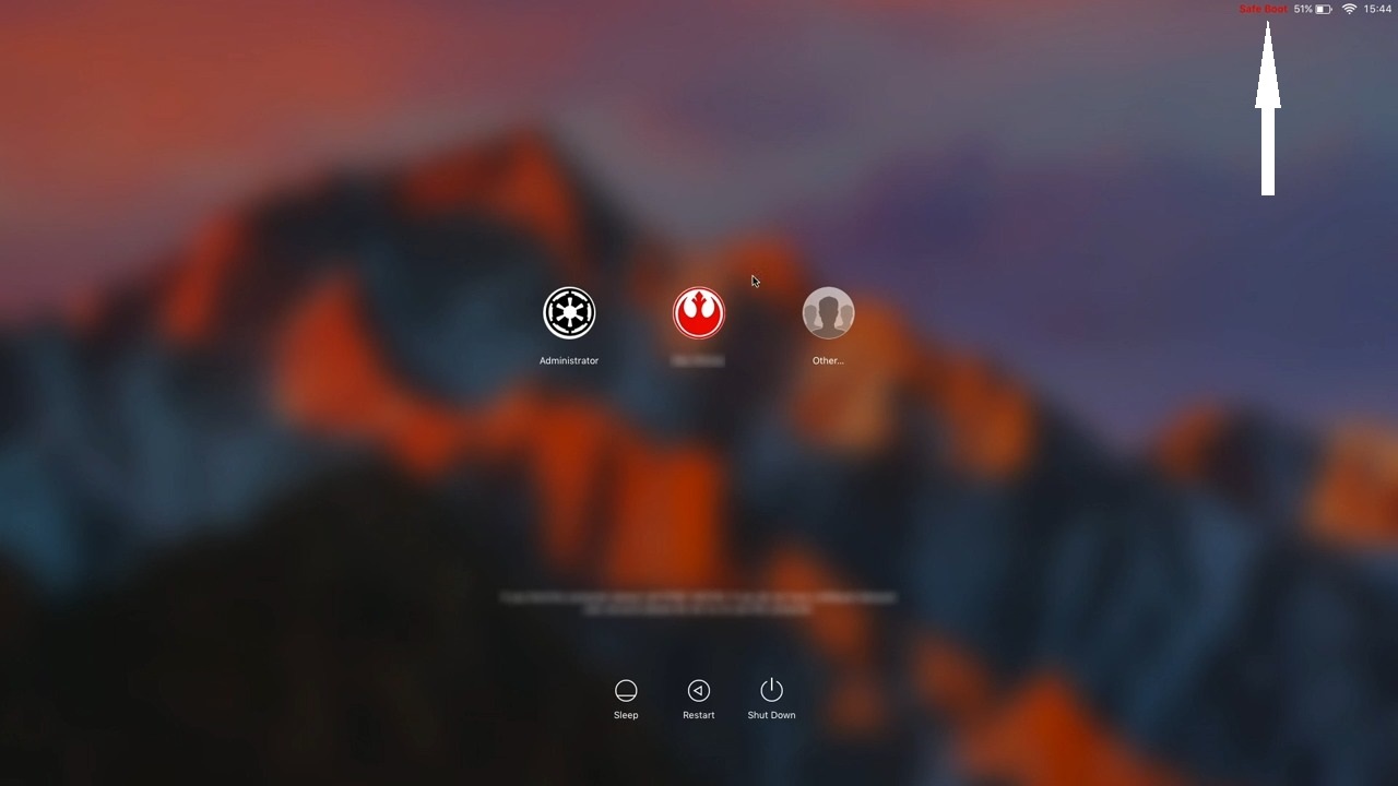 ou should see the words Safe Boot