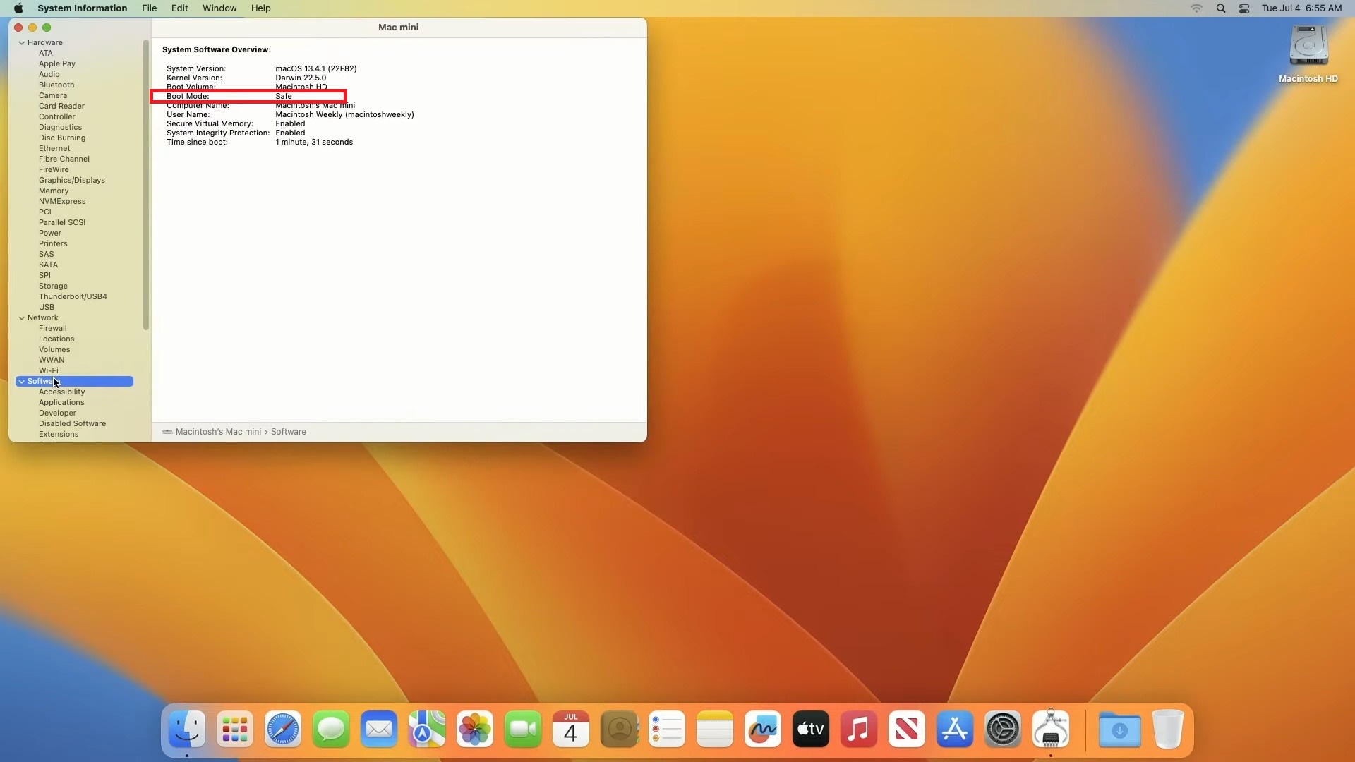 If it says Safe youre in Safe Mode