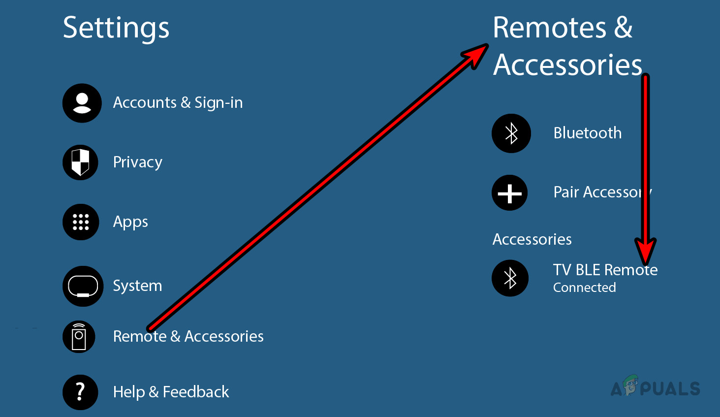 Forget the Paired Devices in Remotes & Accessories of the Chromecast Settings
