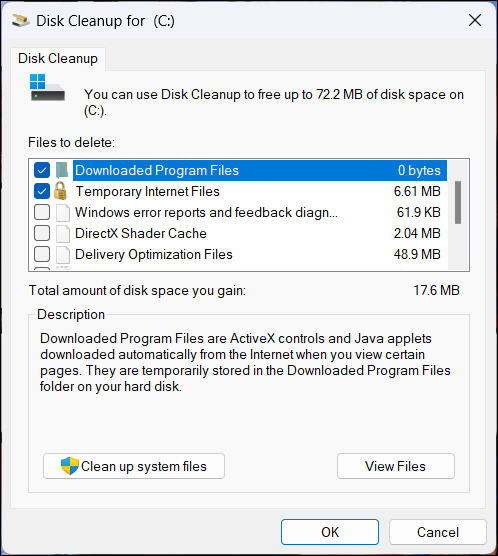 Disk Cleanup
