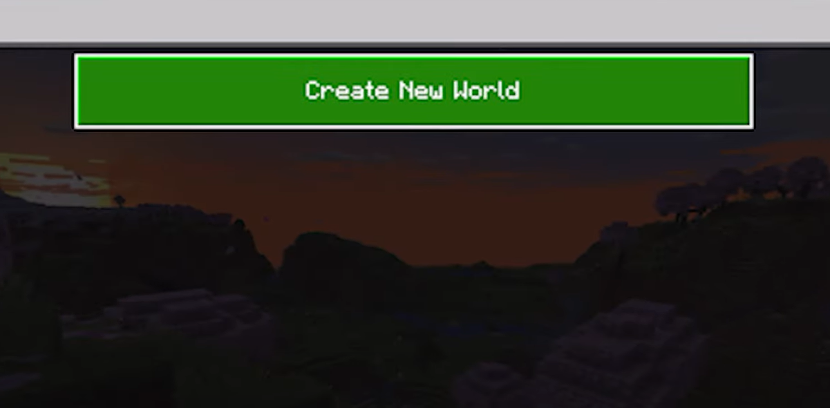 Create New World Minecraft