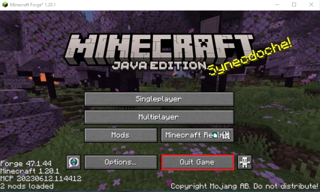 Quit Minecraft Launcher