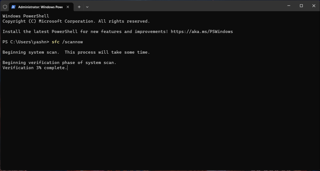 System File Checker Windows