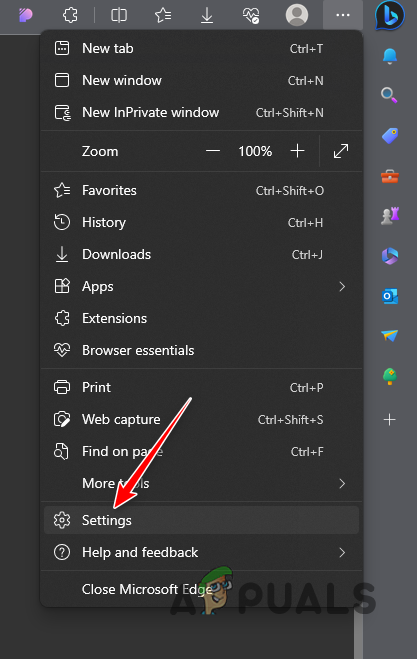 Opening Edge Settings