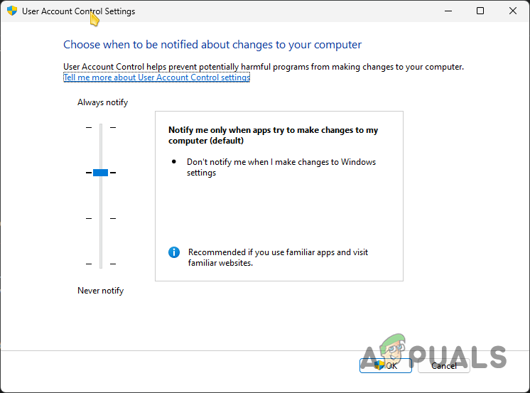 Enabling User Account Control