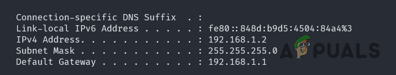 Network Connection Details