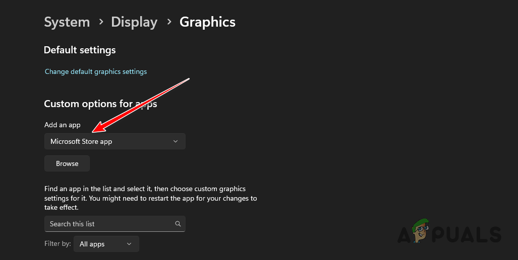 Adding a Microsoft Store App