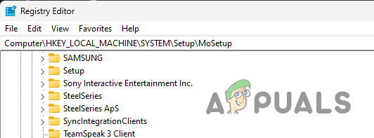 Navigating to Registry Path
