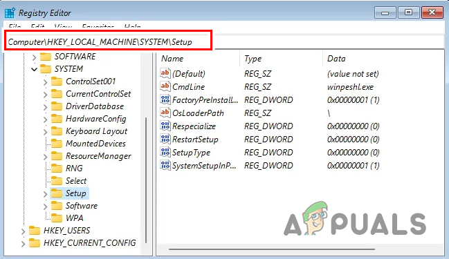 Navigating to Registry Path