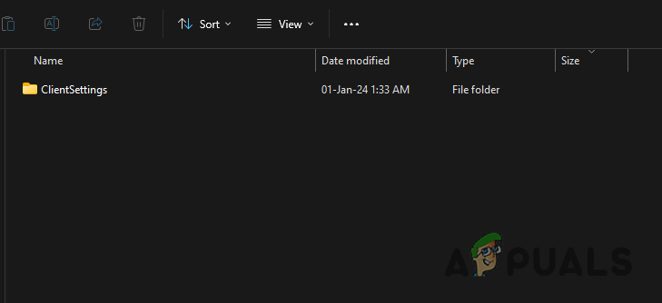 Creating ClientSettings Folder