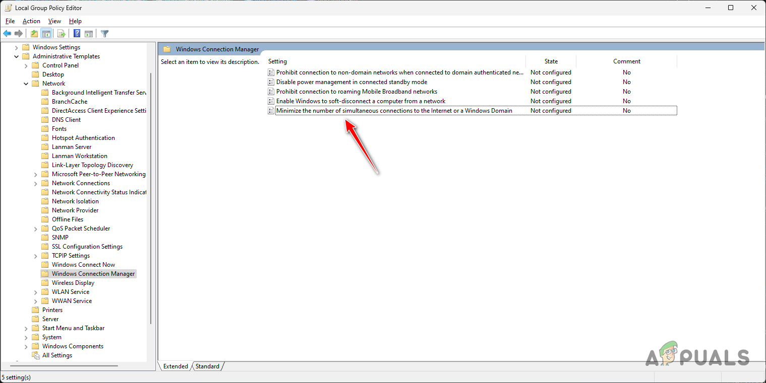 Opening Simultaneous Connection Minimization Policy