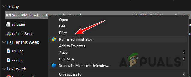 Running Script as Admin