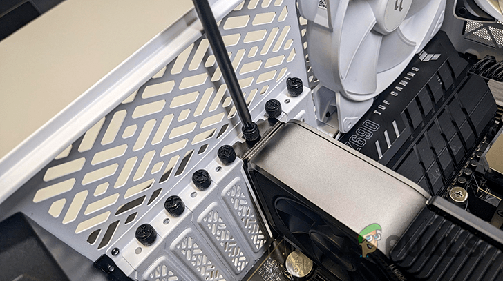 Unscrewing Graphics Card