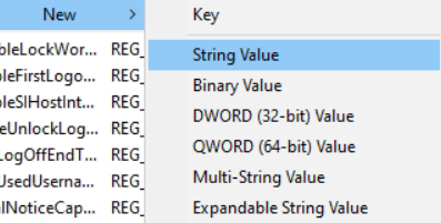 string value
