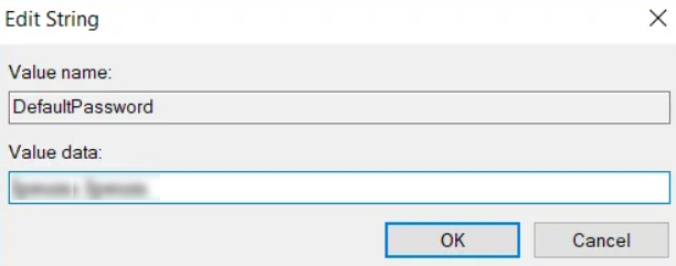 edit string in registry