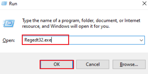 regedt32.exe in run