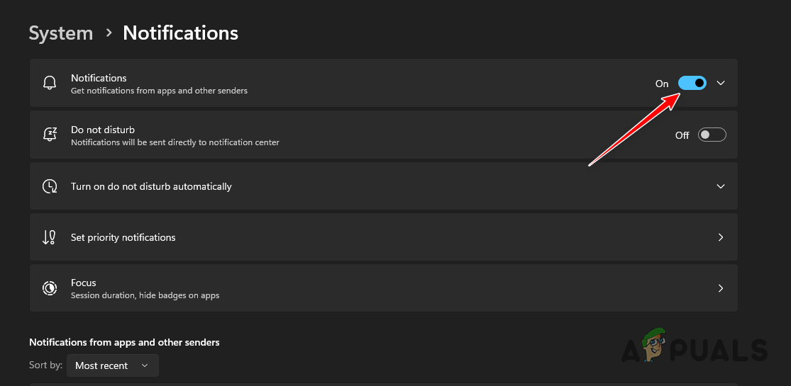 Enabling Windows Notifications