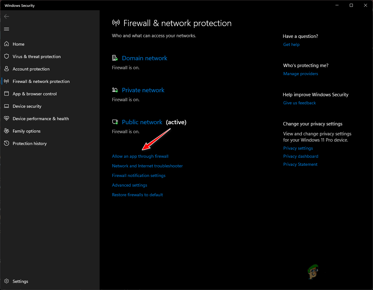 Opening Firewall Whitelist