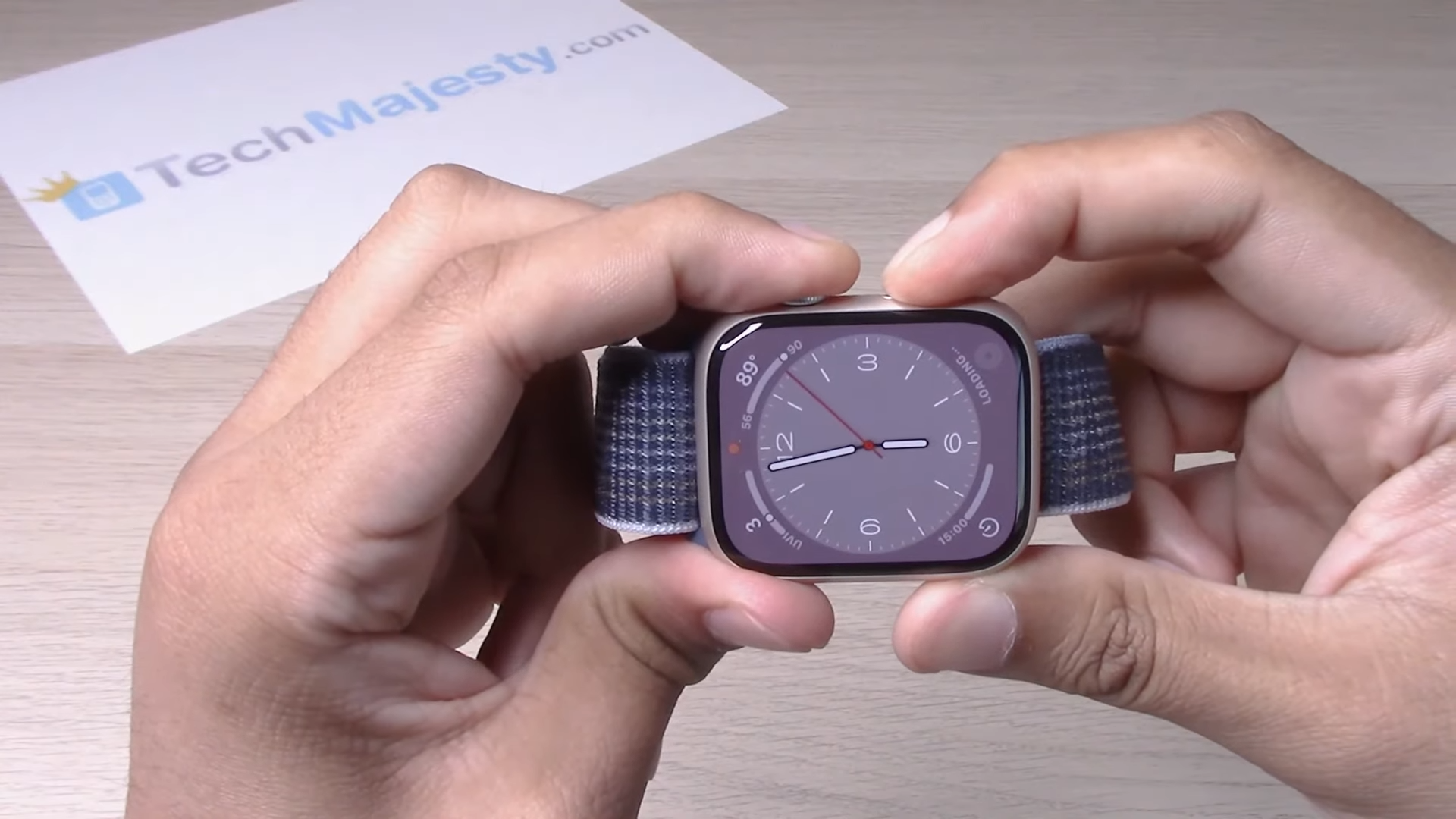 Press and hold both the buttons