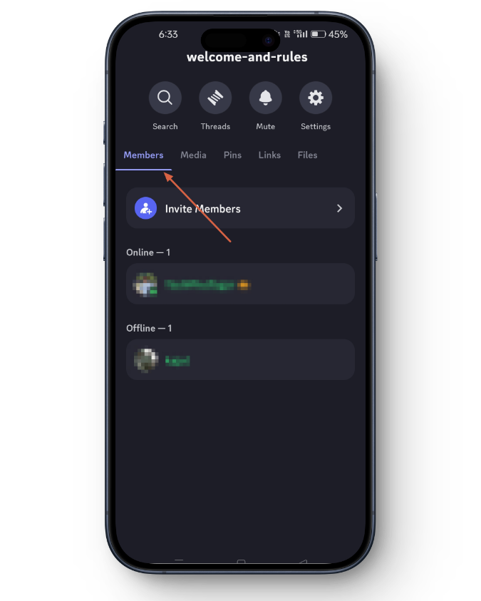 List of Members - Discord Server