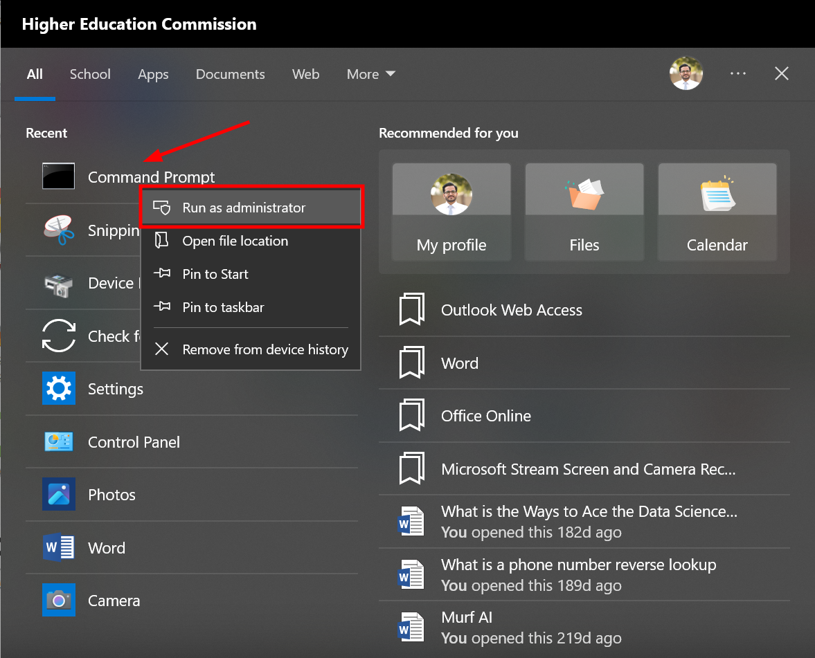 Windows Command Prompt