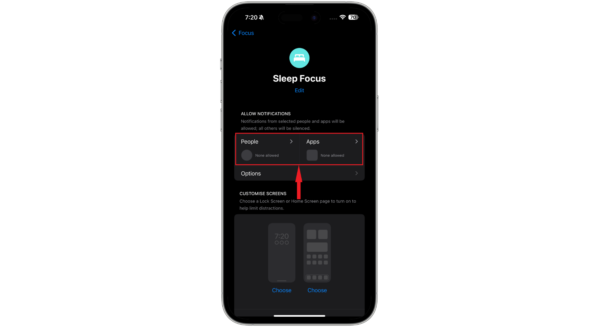 Modify People or Apps settings