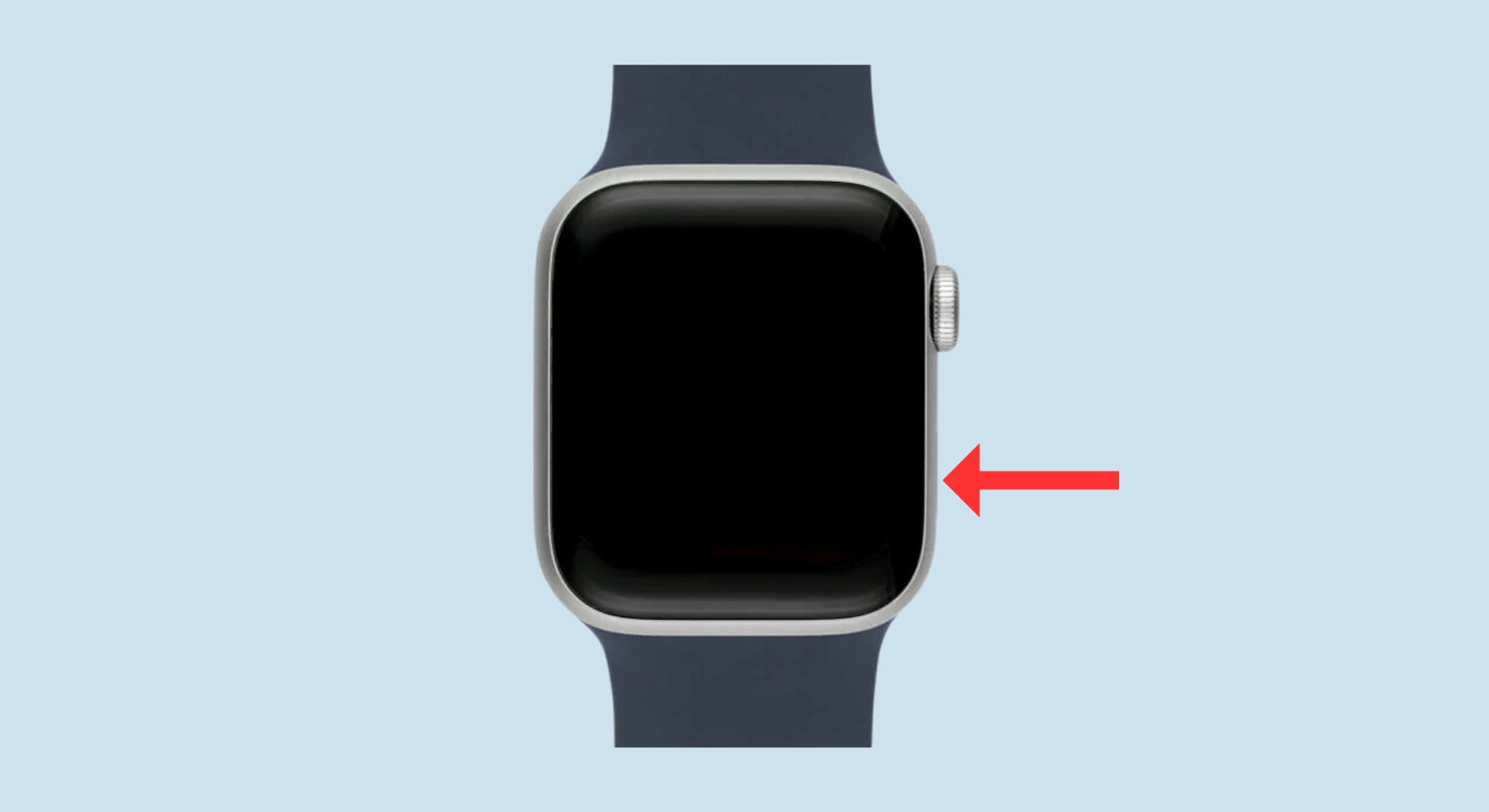 Press the side button to turn on