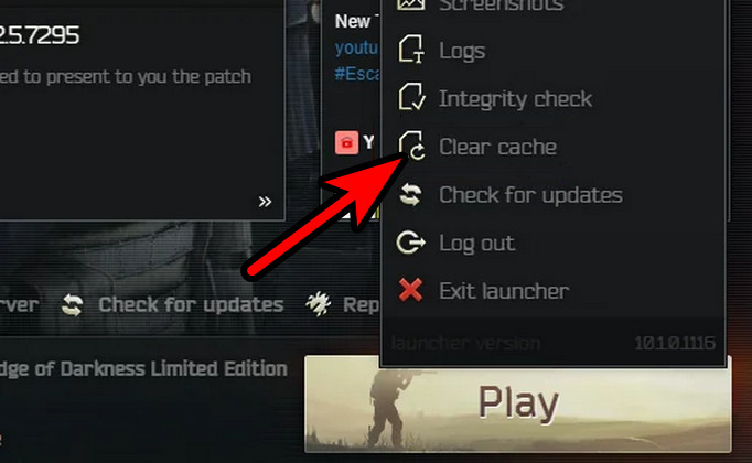 Clear the Cache of Tarkov