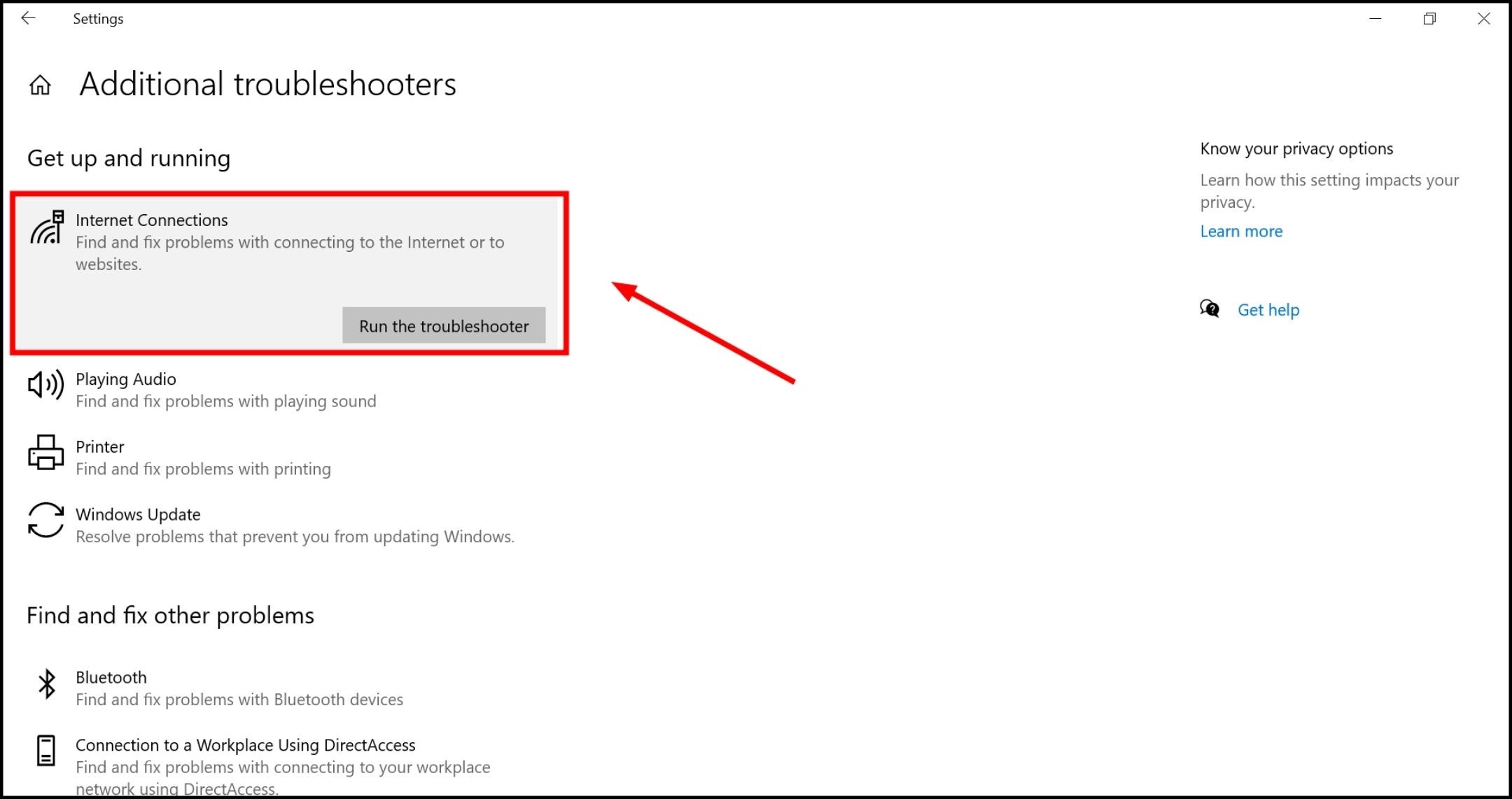Internet Connections