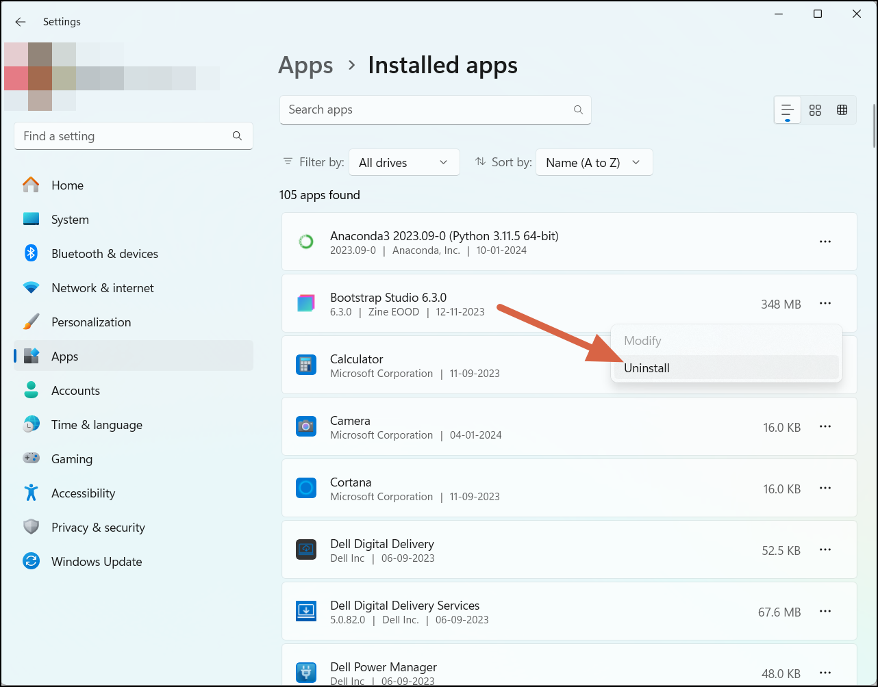 Uninstall Unwanted Apps Windows 11