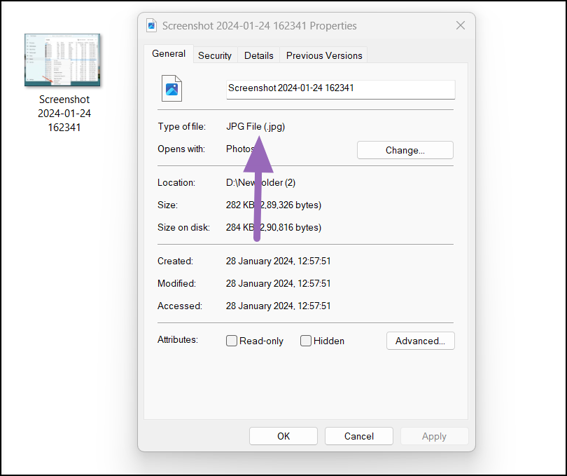 JPG Files on Windows