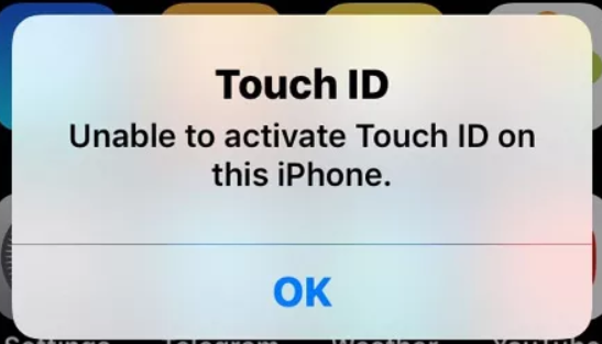 unable to set up touch id iphone 6s plus