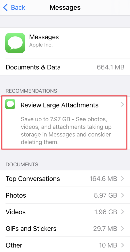 Review Large Attachments