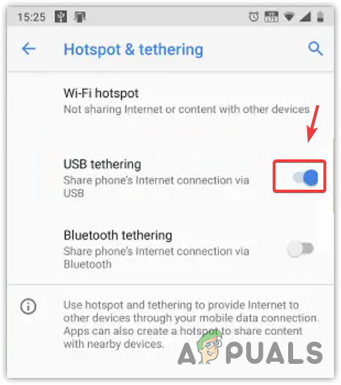 USB Tethering