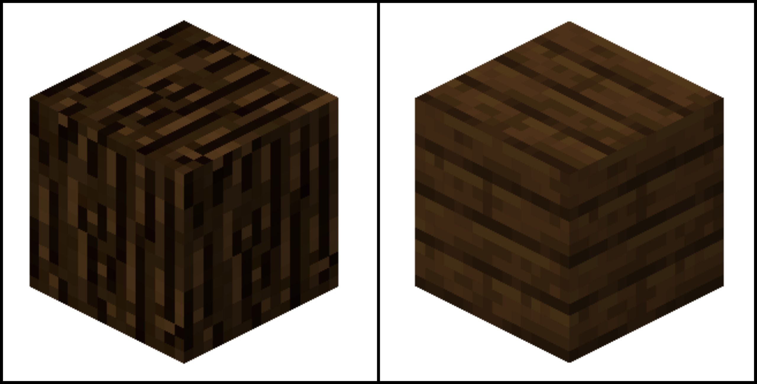 Dark Oak Wood Block and Plank