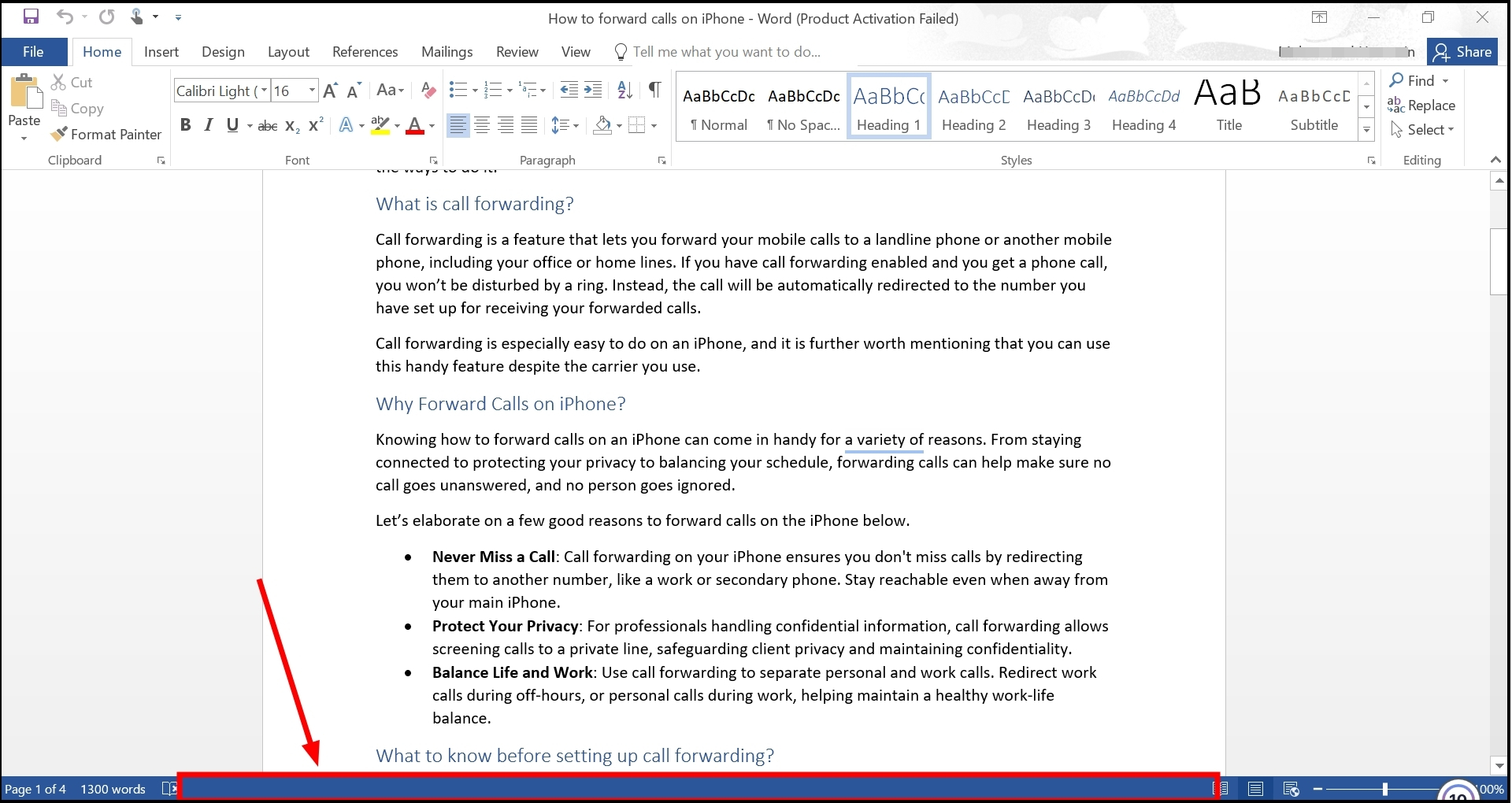 Right click on the Status Bar